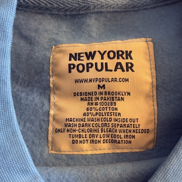 NWT [New York Popular] North Carolina Tar Heels NCAA Crewneck Sweatshirt Youth M - Picture 10 of 11